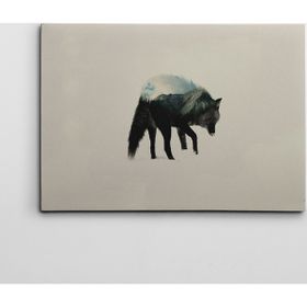 Dekolata Kurt ve Dağ 40x60 cm Kanvas Tablo