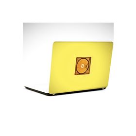 Dekolata Kütük ve Pikap Minimal 39x27 cm Laptop Sticker
