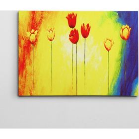 Dekolata Laleler 50x70 cm Kanvas Tablo