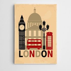 Dekolata Londra Modern Sanat 25x35 cm Kanvas Tablo