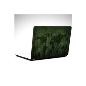 Dekolata Matrix Dünya Haritası 35x26 cm Laptop Sticker