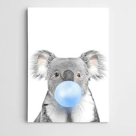 Dekolata Mavi Sakızlı Koala 40x60 cm Kanvas Tablo