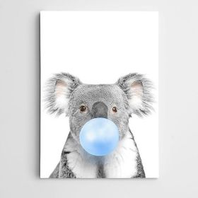 Dekolata Mavi Sakızlı Koala 70x100 cm Kanvas Tablo