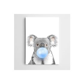 Dekolata Mavi Sakızlı Koala 85x120 cm Kanvas Tablo