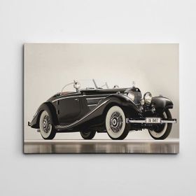 Dekolata Mercedes Retro 35x50 cm Kanvas Tablo