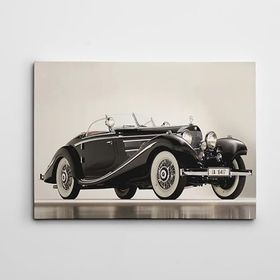 Dekolata Mercedes Retro 40x60 cm Kanvas Tablo