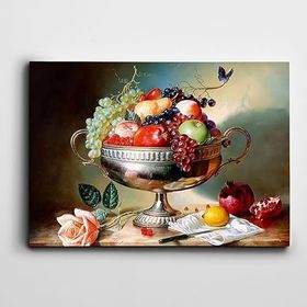 Dekolata Meyve Tabağı 30x40 cm Kanvas Tablo