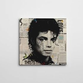 Dekolata Michael Jackson Kare 50x50 cm Kanvas Tablo