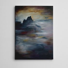 Dekolata Mistik Dağ Mini 20x30 cm Kanvas Tablo