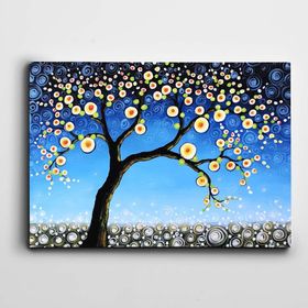 Dekolata Modern Soyut Ağaç 25x35 cm Kanvas Tablo