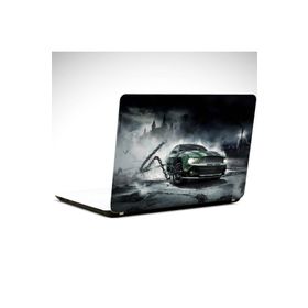 Dekolata Mustang Yeşil 37x26 cm Laptop Sticker