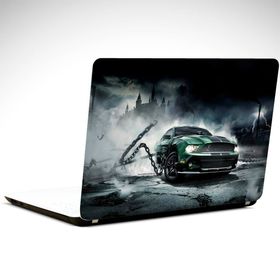 Dekolata Mustang Yeşil 37x26 cm Laptop Sticker