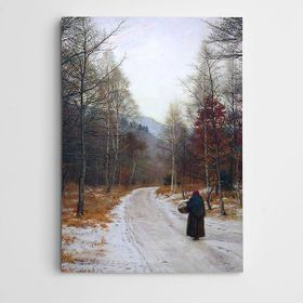 Dekolata Ormanlık Yol 25x35 cm Kanvas Tablo