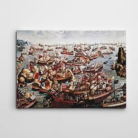 Dekolata Osmanlı Kadırgaları 70x100 cm Kanvas Tablo