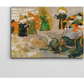 Dekolata Osmanlı Minyatür 70x100 cm Kanvas Tablo