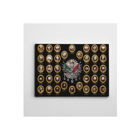 Dekolata Osmanlı Padişahları ve Tuğra 85x120 cm Kanvas Tablo