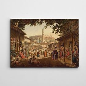 Dekolata Osmanlı Sokakları 100x140 cm Kanvas Tablo
