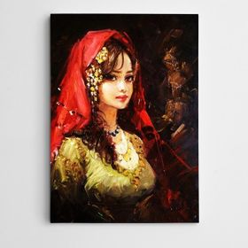 Dekolata Otantik Çizim Modern Sanat 20x30 cm Kanvas Tablo