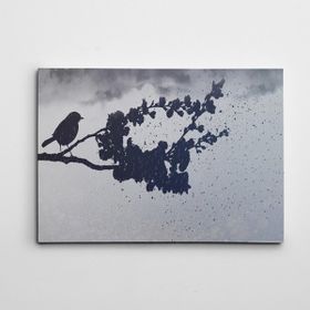Dekolata Özgür Kuş Siyah Beyaz 100x140 cm Kanvas Tablo