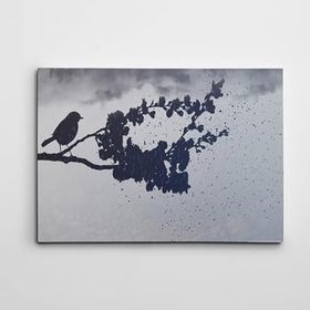 Dekolata Özgür Kuş Siyah Beyaz 60x85 cm Kanvas Tablo