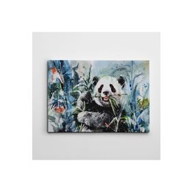 Dekolata Panda Suluboya 70x100 cm Kanvas Tablo