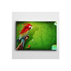 Dekolata Papağan 60x85 cm Kanvas Tablo