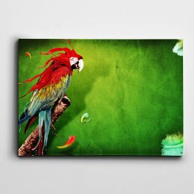 Dekolata Papağan Kanatlar 100x140 cm Kanvas Tablo