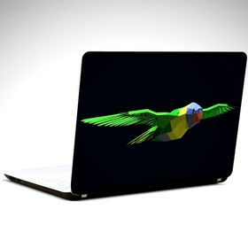 Dekolata Papağan Low Poly 25x19 cm Laptop Sticker