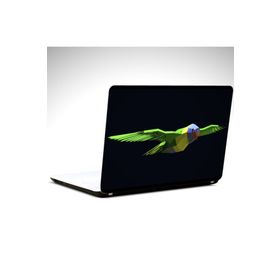 Dekolata Papağan Low Poly 34x24 cm Laptop Sticker