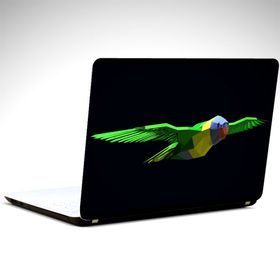 Dekolata Papağan Low Poly 35x26 cm Laptop Sticker