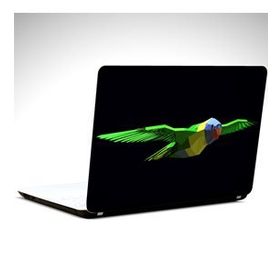 Dekolata Papağan Low Poly 38x27 cm Laptop Sticker