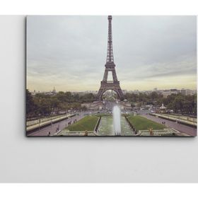 Dekolata Paris ve Eyfel 40x60 cm Kanvas Tablo