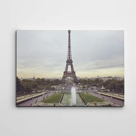 Dekolata Paris ve Eyfel 70x100 cm Kanvas Tablo