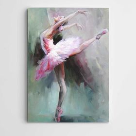 Dekolata Pembeli Balerin Modern Sanat 100x140 cm Kanvas Tablo