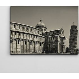 Dekolata Pisa Kulesi 40x60 cm Kanvas Tablo