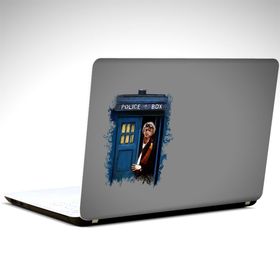 Dekolata Police Box Dr Who 25x19 cm Laptop Sticker
