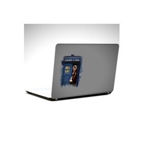 Dekolata Police Box Dr Who 38x27 cm Laptop Sticker
