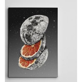 Dekolata Portakal Ay Mini 20x30 cm Kanvas Tablo