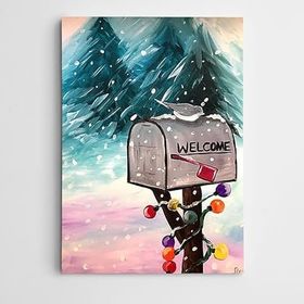 Dekolata Posta Kutusu 60x85 cm Kanvas Tablo