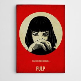 Dekolata Pulp Fiction Modern Sanat 30x40 cm Kanvas Tablo