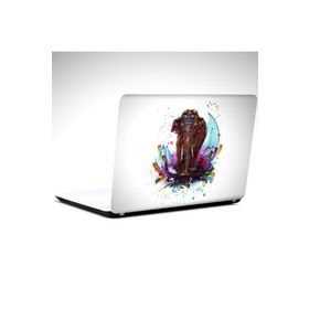 Dekolata Renkli Fil 25x19 cm Laptop Sticker