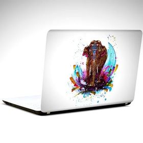 Dekolata Renkli Fil 40.5x27 cm Laptop Sticker