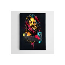 Dekolata Renkli Heykel 140x200 cm Kanvas Tablo