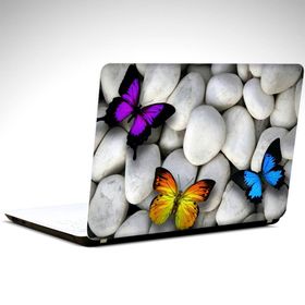 Dekolata Renkli Kelebekler 25x19 cm Laptop Sticker