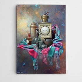 Dekolata Saat 85x120 cm Kanvas Tablo