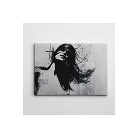 Dekolata Saçlar 60x85 cm Kanvas Tablo