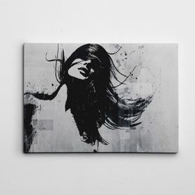 Dekolata Şapkalı İnsanlar 100x140 cm Kanvas Tablo