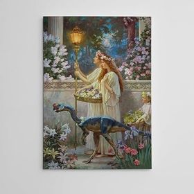 Dekolata Saray Bahçesi Yağlıboya Reprodüksiyon 60x85 cm Kanvas Tablo