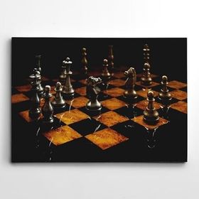 Dekolata Satranç 70x100 cm Kanvas Tablo