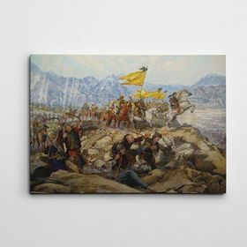 Dekolata Savaş Yağlı Boya Reprodüksiyon 30x40 cm Kanvas Tablo